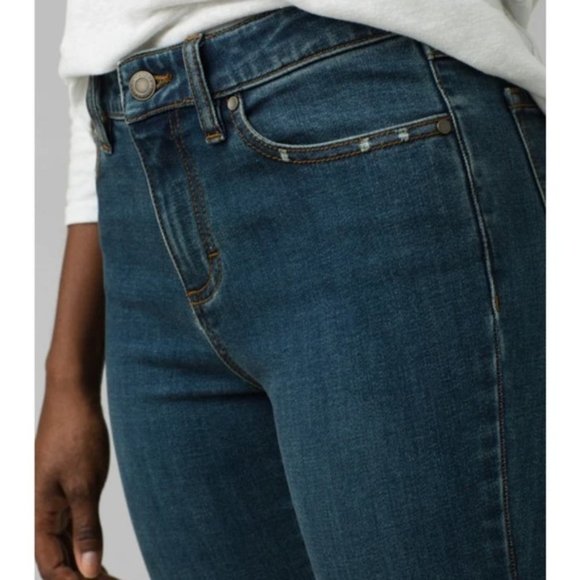 NWT prAna Sienna Jean True Blue Women's Fitted 5 Pocket Stretch Denim - Picture 4 of 12